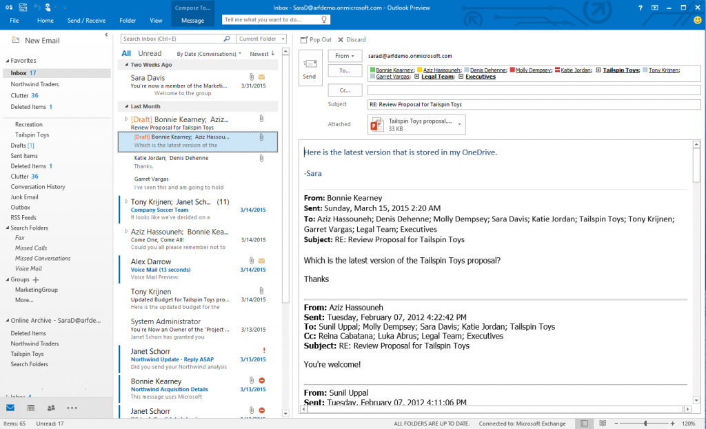 Office 2016 Outlook